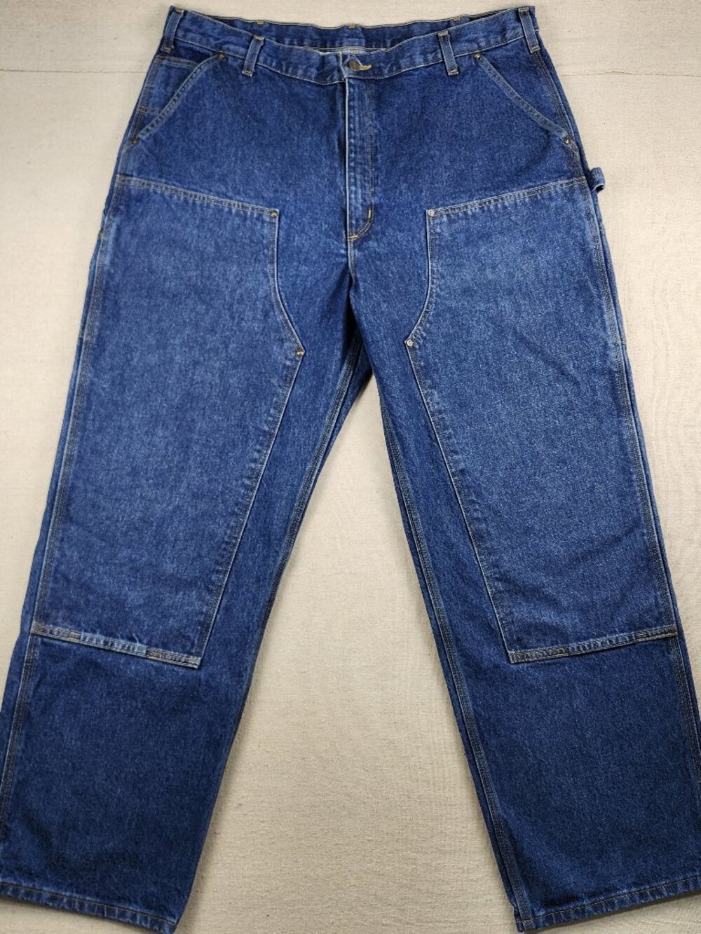 Carhartt B73DST Double Front Logger Dungaree 42x32 NWT Carpenter Work Pants